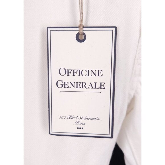 Officine Generale Slim Fit Japanese Selvedge Denim Jeans 28 Mens White $315 - Picture 6 of 14